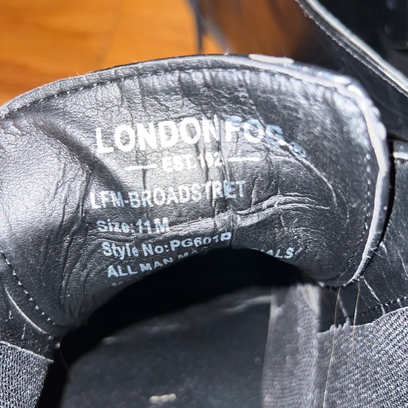 Mens “London Fog” black boots - size 11 - Picture 4 of 4